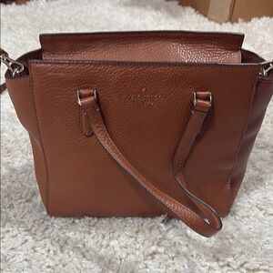 Kate Spade Brown Leather Tote Bag